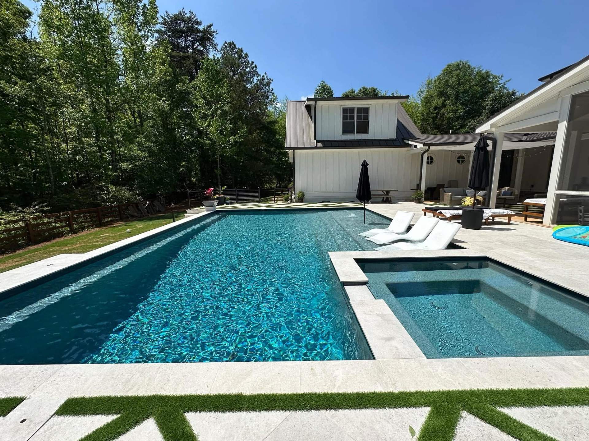 Crystal Inlay Pool Crystal Water Pools designs and builds custom inground pools across the ...